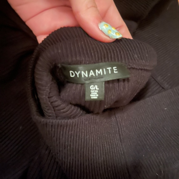 Dynamite Classic Black Long Sleeve Dress - Picture 2 of 2